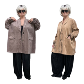 Sissi  MODA oversized katoen fijn corduroy blazer apart/in meerdere kleuren