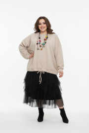 ITALIA  oversized  viscose top apart stretch/in meerdere kleuren