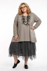 Moonshine jeresy katoen A-lijn tuniek stretch/in meerdere kleuren