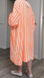 ITALIA MODA oversized katoen mousseline tuniek/jurk jurk /in meerdere kleuren
