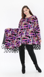 AKH oversized jersey viscose A-lijn tuniek apart stretch