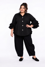 ZETA OTTO oversized katoen A-lijn blouse stretch /in meerdere kleuren