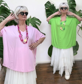ITALIA oversized viscose top /in meerdere kleuren
