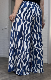 ITALY Mode jersey viscose  wijde broek apart /zeer rekbaar