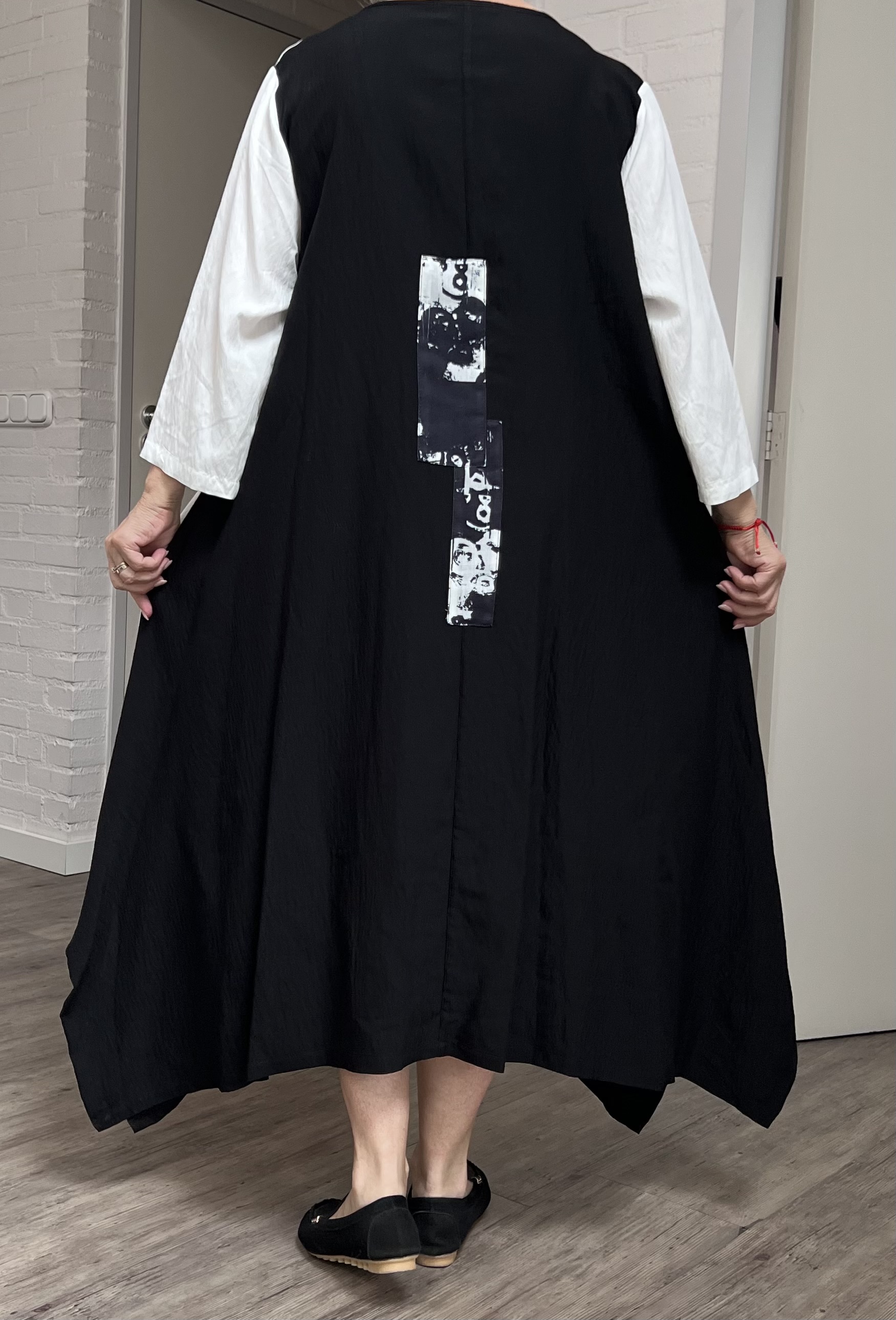 Zedd Plus viscose  A-lijn jurk