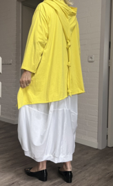 Moonshine oversized katoen A-lijn top met capuchon apart stretch /in meerdere kleuren