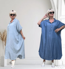 ITALIA MODA   jeans tencel jurk apart /in meerdere kleuren