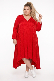 MB Germany satijn/viscose A-lijn jurk/blouse  met zakken/in meerdere kleuren