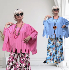 Moonshine  katoen top/tuniek stretch /in meerdere kleuren