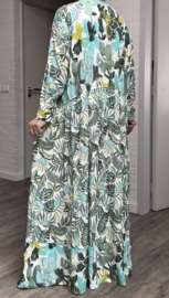 Mila Ragazza oversized A-lijn jersey boho jurk  apart (extra groot)stretch