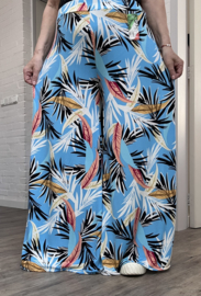 ITALY Mode jersey viscose  wijde broek apart /zeer rekbaar