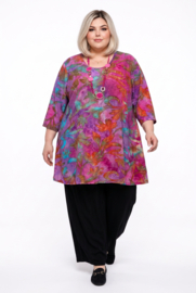 Naveed oversized viscose mix A-lijn tuniek stretch