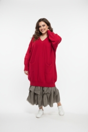 ITALIA oversized viscose gebreide tuniek/top/in meerdere kleuren