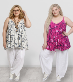 ITALIA oversized viscose A-lijn zomer top/in meerdere kleuren