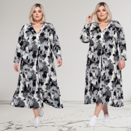 ITALIA MODA  viscose A-lijn jurk /stretch