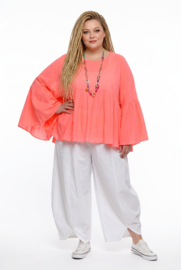 ITALIA MODA oversized de modieuze kleuring  katoen top apart  /in meerdere kleuren