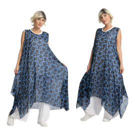 AKH oversized chique chiffon A-lijn  jurk/overjurk /tuniek apart
