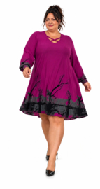 Naveed jersey jurk/tuniek met aparte decolleté stretch