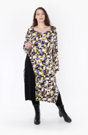 AKH oversized jersey viscose A-lijn jurk/tuniek apart stretch