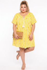 ITALIA MODA  oversized mousseline katoen jurk/in meerdere kleuren