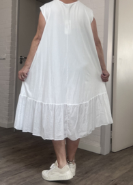 Moonshine katoen tricot A-lijn jurk apart/ stretch/in meerdere kleuren