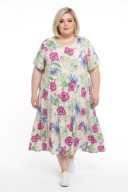 ITALIA MODA viscose A-lijn jurk