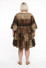 UNIDIVA polysilk A-lijn zomer jurk apart