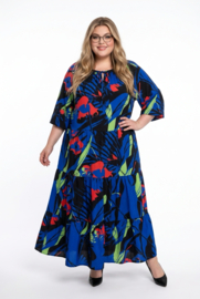 SASHA VIVIEN  chiffon met een vleugje zijde jurk gevoerd