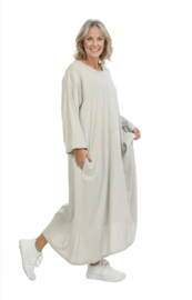 AKH oversized viscose/linnen jurk apart