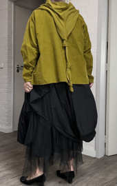 Moonshine fijn corduroy katoen A-lijn blazer met capuchon  apart/in meerdere kleuren