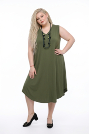 ITALIA MODA viscose A-lijn jurk stretch