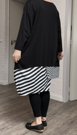 Vincenzo Allocca oversized katoen A-lijn tuniek/aparte/stretch/zwart/wit