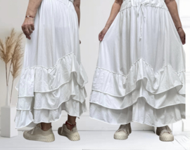 Moonshine katoen jersey rok wit