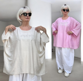 ITALIA oversized viscose top/tuniek/in meerdere kleuren