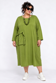 ITALIA MODA katoen jurk met zakken /stretch/in meerdere kleuren