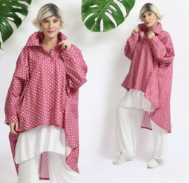 AKH oversized katoen A-lijn hemd/blazer/tuniek apart