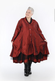 AKH oversized taft tussenjas met tule stof apart /gevoerd 