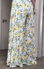 ITALY Mode jersey viscose  wijde broek apart /zeer rekbaar