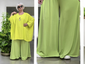 ITALY Mode jersey viscose  wijde broek apart /zeer rekbaar//in meerdere kleuren
