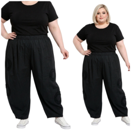 Moonshine katoen ballonbroek apart zwart