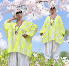 ITALIA MODA oversized katoen mousseline tuniek/top