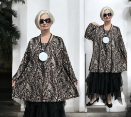Naveed oversized viscose jersey top stretch