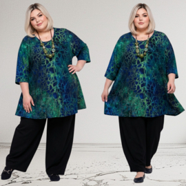 Naveed oversized viscose mix A-lijn tuniek stretch