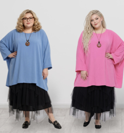 ITALIA MODA  viscose tuniek/poncho/ meerdere kleuren
