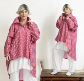 AKH oversized katoen A-lijn hemd/blazer/tuniek apart