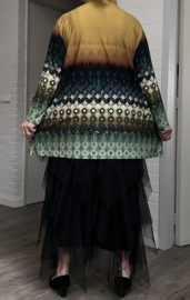 Ophilia viscose A-lijn tuniek  stretch