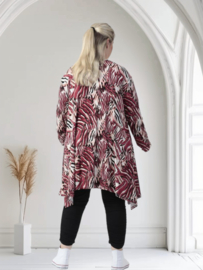 AKH oversized viscose A-lijn tuniek apart  stretch