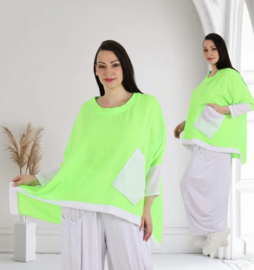 AKH viscose linnen look oversized A-lijn top