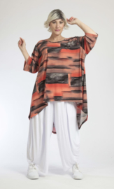 AKH oversized A-lijn tuniek apart stretch