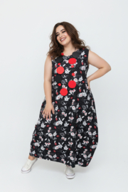 AKH oversized viscose jurk met zakken apart